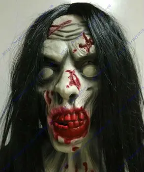 

Horrible With Hair Latex Vampirer Mask for Halloween Latex Devil Masks