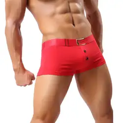 Моделирующий пояс с пуговицами дышащий средний подъем мужские боксеры эластичное нижнее белье Лидер продаж