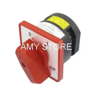 AC 380V 20A четыре винтовые клеммы 0-1 Блокировка Cam комбинированный переключатель
