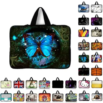 

7 10 12 13 13.3 14 15 15.6 17.3 inch Butterfly Neoprene Laptop Bag Sleeve Pouch Notebook Tablet Case For Dell HP ASUS Lenovo