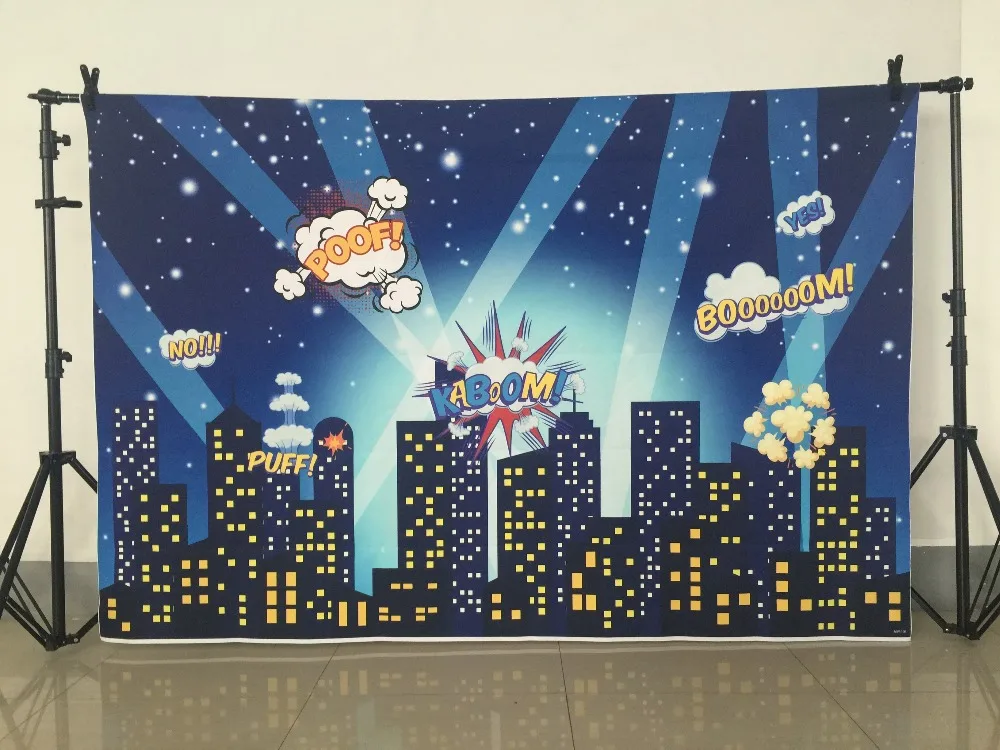 Mehofoto фон для фотосъемки с супергероями мультфильмов здание в черный горошек детский бум фон для фотостудии фотосъемка MW-106