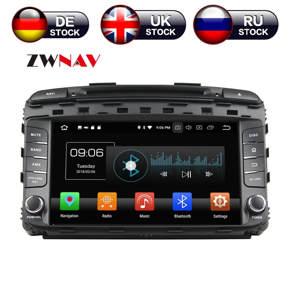 

9" Android 8 4+32G Car DVD Player GPS navigation For KIA SORENTO 2015+ headunit multimedia player tape recorder