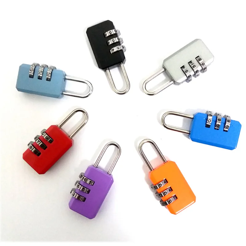 

3 Digit Dial Combination Code Number Lock Padlock For Luggage Zipper Bag Backpack Handbag Suitcase Drawer durable Locks