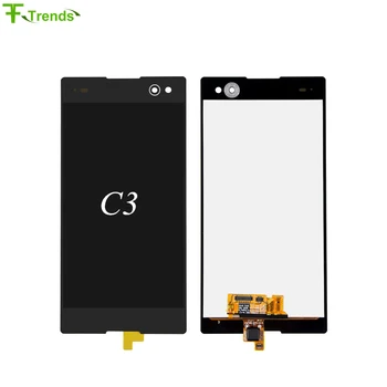 

Fftrends 5pcs 5.5" Touch Screen For SONY Xperia C3 D2533 D2502 LCD Display Digitizer Sensor Glass Panel Assembly White Black
