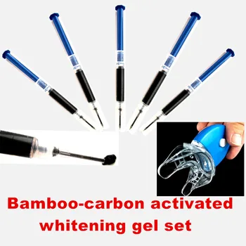 

Newest women men tooth whiten set Activated Bamboo Carbon teeth whitening perfect smile dental tools white gel Bleaching Kit