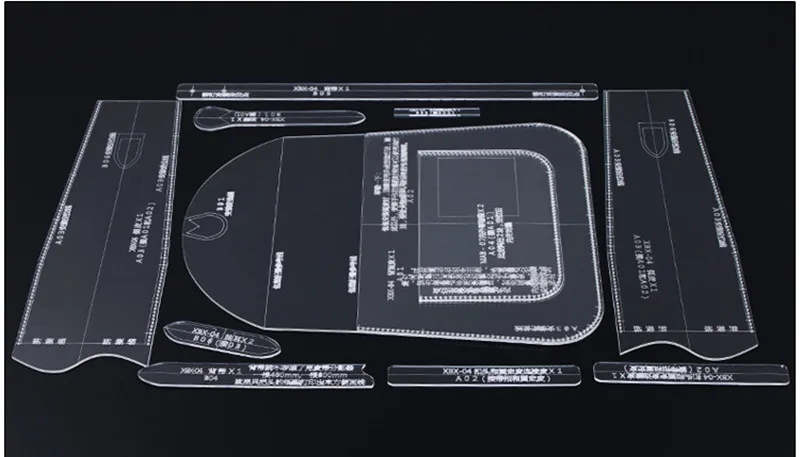 1 комплект DIY акриловый трафарет кожа ручной работы ремесленный шаблон для женщин седельная сумка кожевенное ремесло набор инструментов