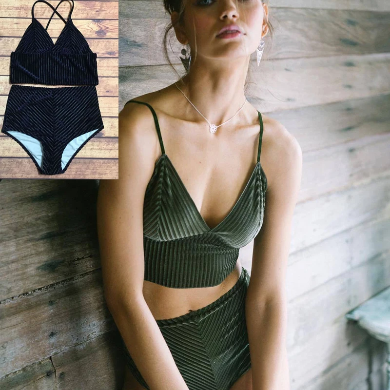 bodysuit swimwear high waisted bathing suit bottoms bikinis swimwear blue swimsuit girls bandage tankini swimwear for women 2019