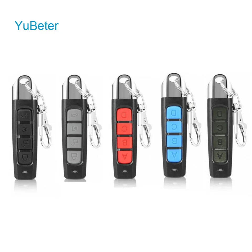 

YuBeter Wireless 433MHZ 4 Key Cloning Remote Control Transmitter Garage Door Electric Copy Controller Opener Anti-theft Lock Key