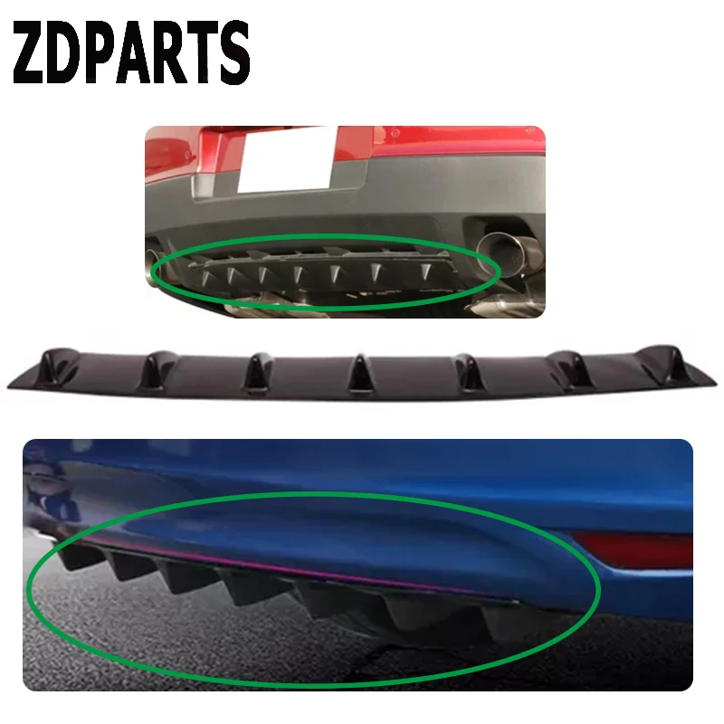 ZDPARTS автомобильный бампер Акулий плавник 7 крыльев Стикеры для спойлера Ford Focus 2 3