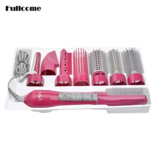 110/220V 8 In 1 Hair Styling Tools Electric Hair Dryer Hairdryer , Hair Straightener / Blow Dryer /Hair Curler /Comb HS12_N5676