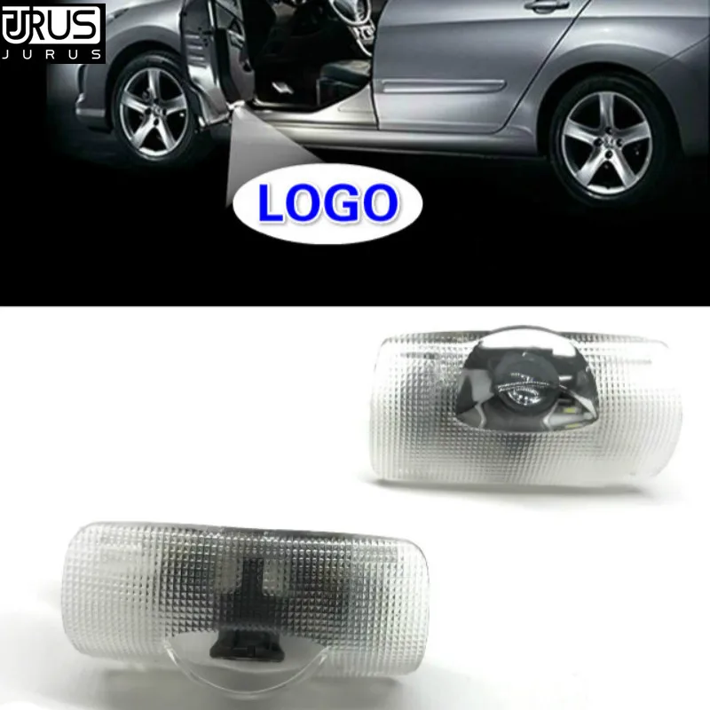 

JURUS 2pcs Led Car Door Light Welcome Lamp Replace Case For Toyota Corolla Reiz Prado Logo Laser Led Lamp Projector Accessories