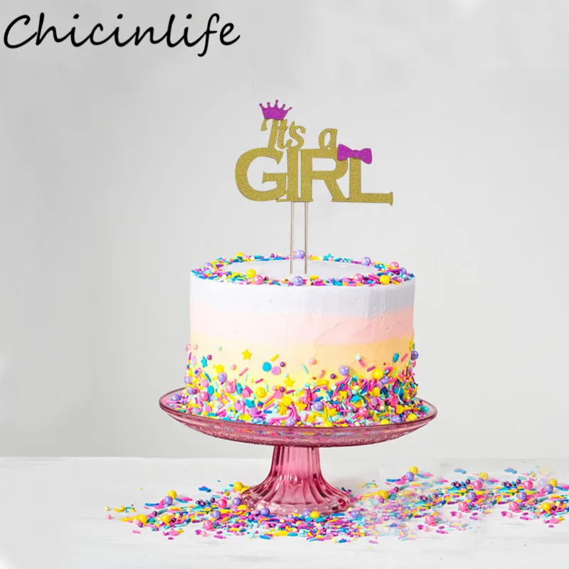 Флаги Chicinlifer для девочек и мальчиков 1 шт. топпер торта вечеринки детей на день