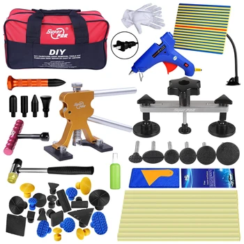 Price PDR Tools Kit Paintless Dent Repair Tool Set For Car Body Dent Removal Tools Bag Glue Puller Dent Lifter Glue Gun Hand Tools
