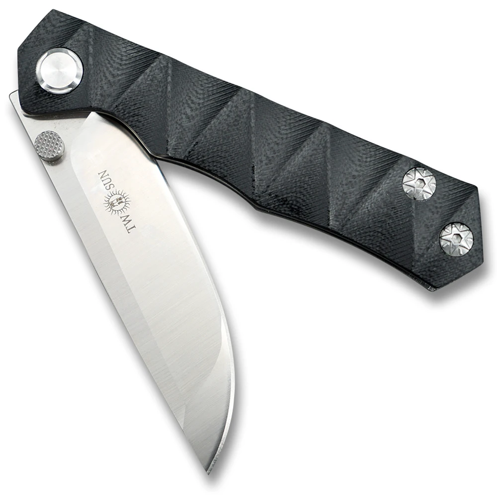 TWOSUN TS09 D2 лезвие складной нож карманный нож тактический нож ножи для выживания охотничий кемпинг открытый инструмент EDC G10