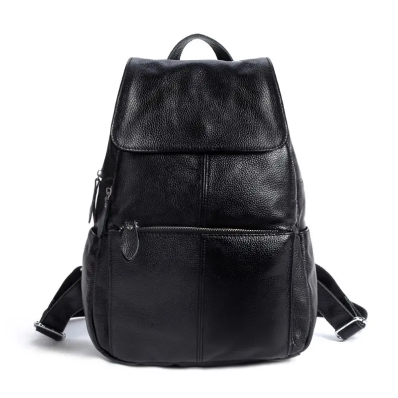 

Women Genuine Leather Backpack Casual Daypacks Large Travel Rucksack School Bag