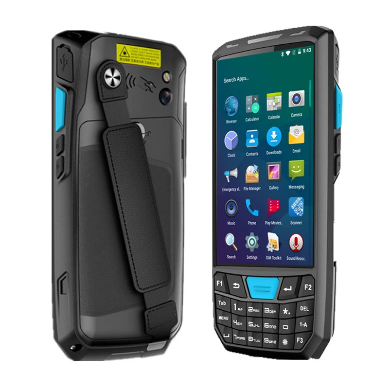  Touch screen android handheld pda barcode scanner 1d 2d portable data collector terminal device wit