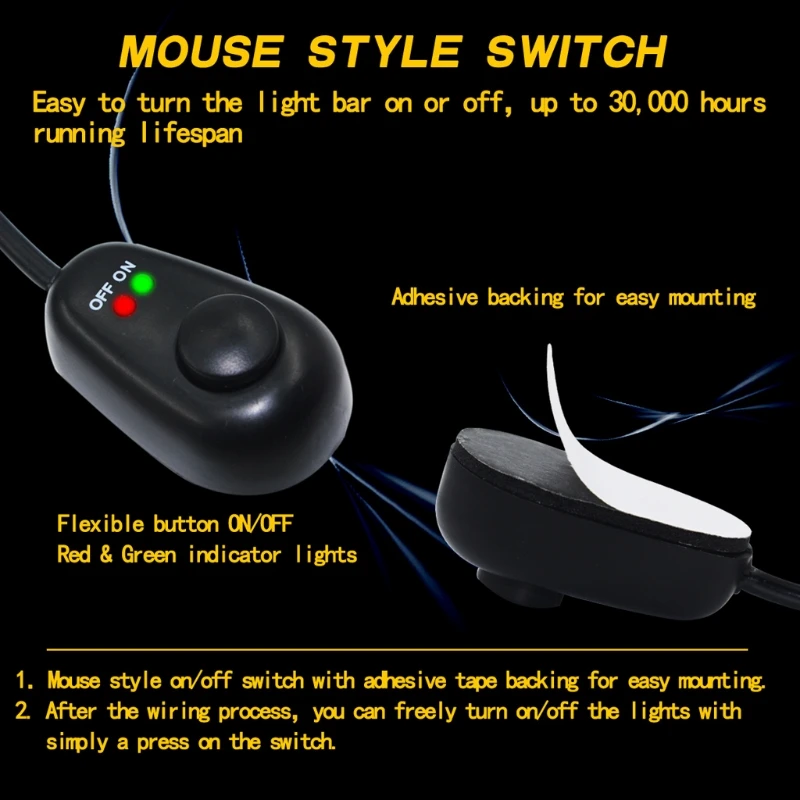 

Power Switch Relay Fuse Remote Control Wiring Harness Wiring Harness Switch 2LED Drop Ship