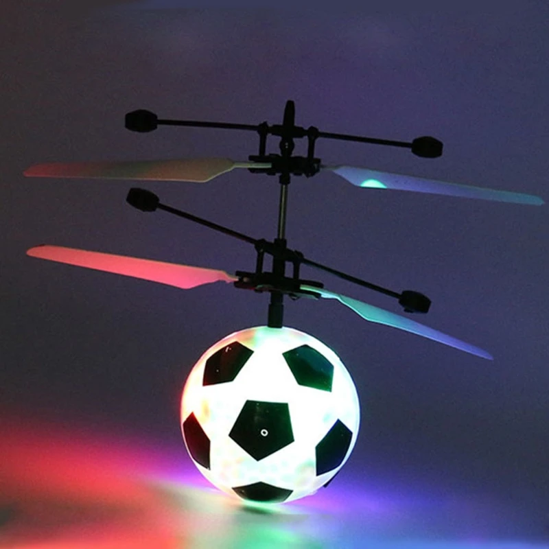 1PC Electric RC Flying Ball Football Infrared Induction Aircraft LED