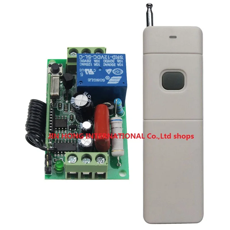 

AC220V 10A Wireless Remote Control Switch Long Distance Long Range Transmitter Lamp Light Bulb Motor Remote ON OFF 315/433MHZ