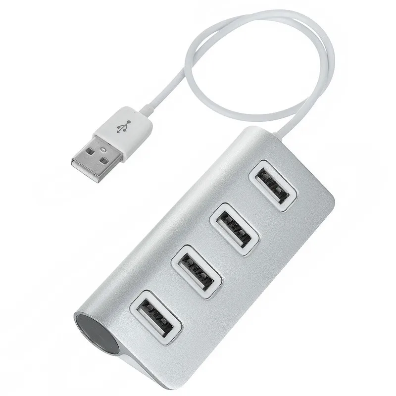 Высокоскоростной 4 портовый концентратор USB 2 0 и 3 BinFul портативный алюминиевый