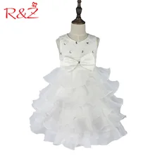 R& Z/платье для девочек, Новое Брендовое платье для девочек, летнее платье с цветочным рисунком для девочек 3-8 лет, vestidos, 6 цветов, детская одежда для свадебной вечеринки, k1