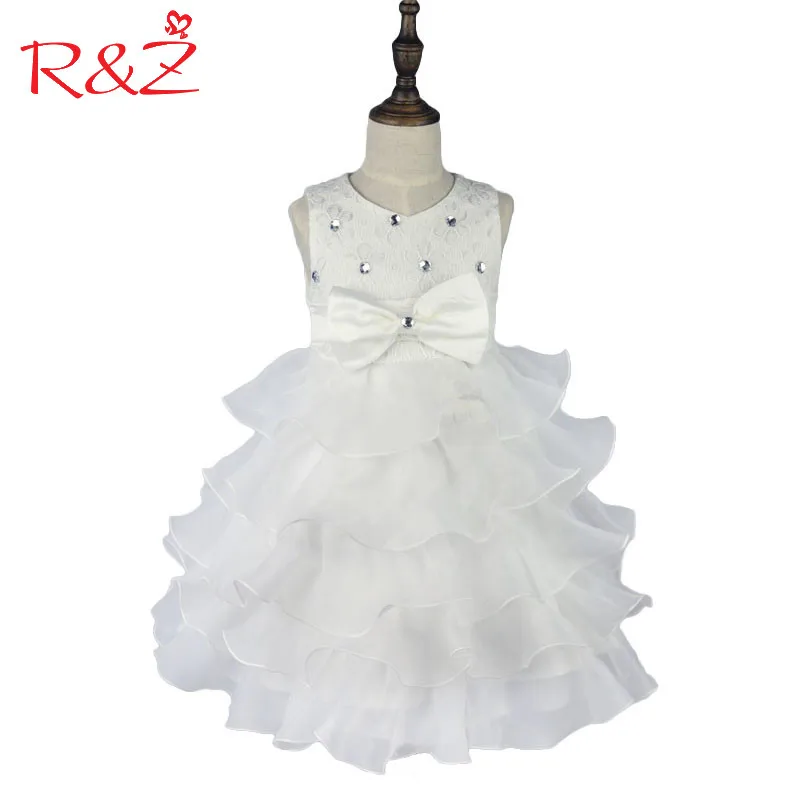 

R&Z Girls Dress 2019 New Brand Girl Dress Summer 3-8 Years Floral Girls Dress Vestidos 6 Colors Wedding Party Baby Clothes k1