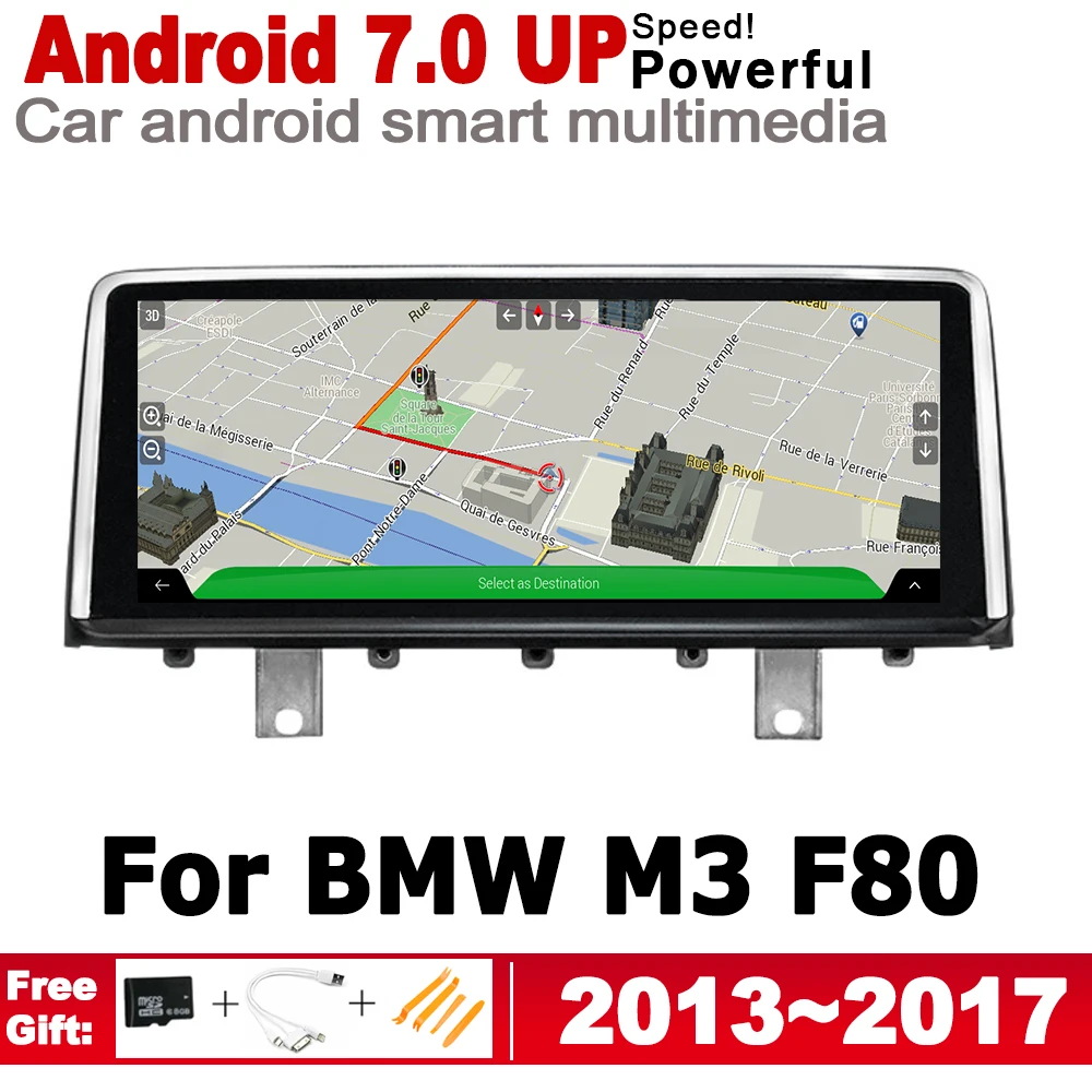 

10.25" HD Screen Stereo Android Car GPS Navi Map For BMW M3 F80 2013~2017 NBT Original Style Multimedia Player Auto Radio