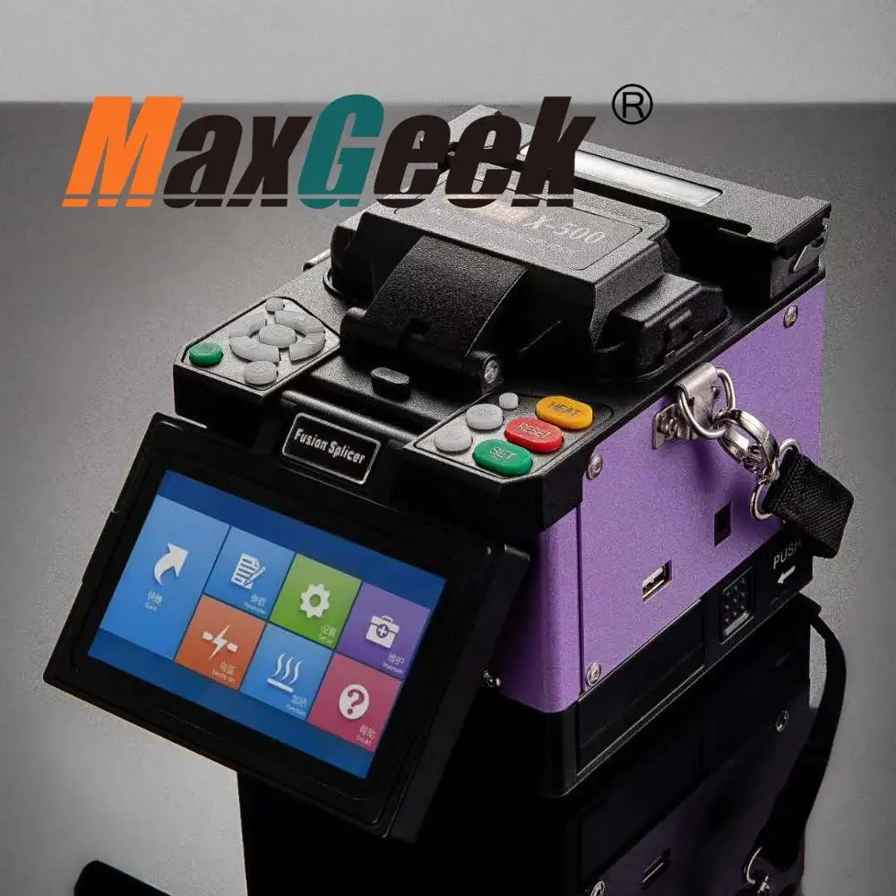 

Maxgeek X-500 Handheld Fiber Fusion Splicer Optical Fiber Splicer Splicing Machine 7S Splicing 18S Heating