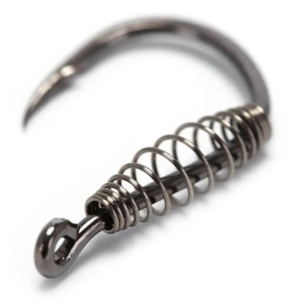 10pcs/lot High Carbon Steel Spring Hook Barbed Swivel Carp Jig Fly Fishing Hooks With Hole For Fishing Tackle Accessories jig 10pcs/lot High Carbon Steel Spring Hook Barbed Swivel Carp Jig Fly Fishing Hooks With Hole For Fishing Tackle Accessories jig