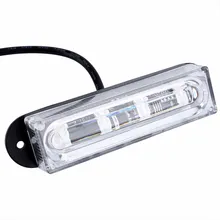 4 LED Car Truck RV Emergency Beacon Flash Light Bar Hazard Strobe Warning Amber Front Bumper Grille Driving Light Bar