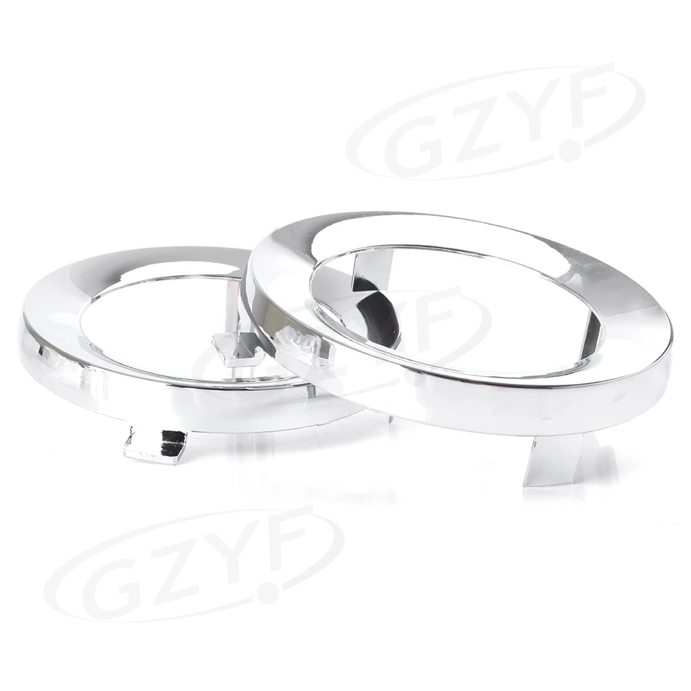 2PCS Driving Fog Light Lamp Cover Trim Ring For 2009-2013 Subaru Forester Chrome 57731SC000