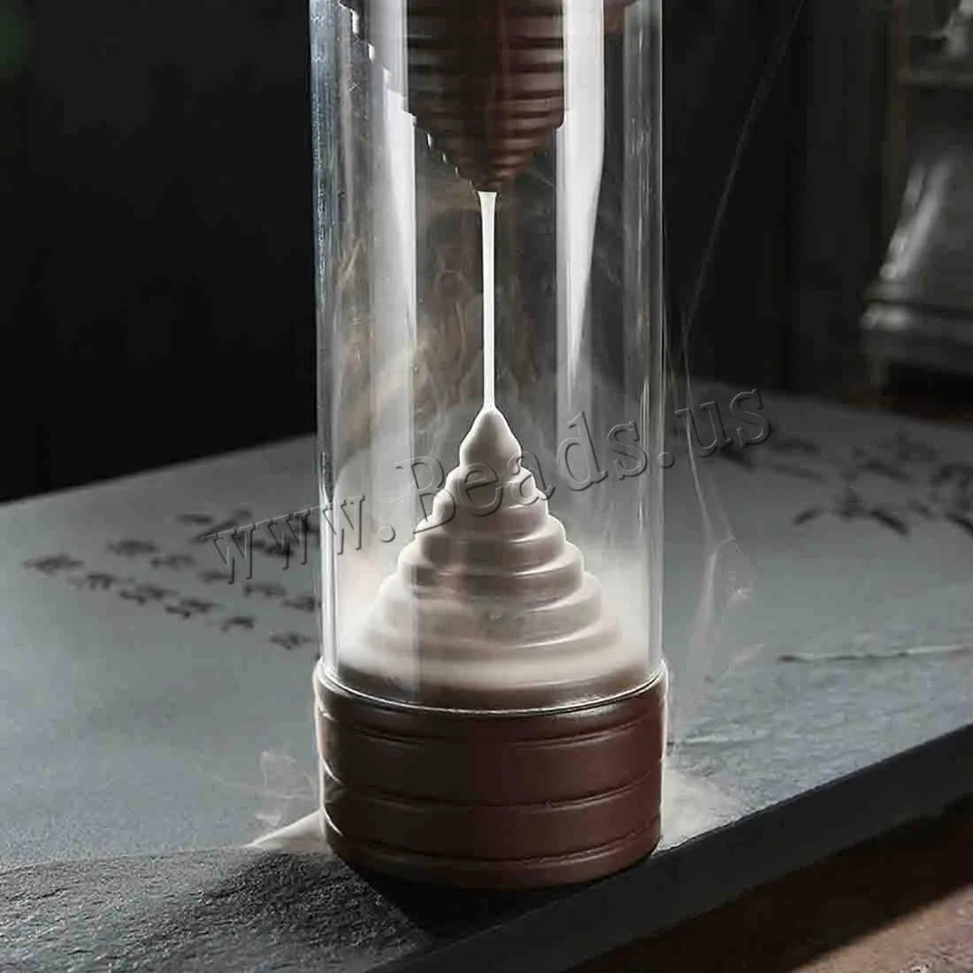 Creative Hourglass Shape Backflow Incense Burner Smoke Waterfall Censer Aromatherapy Furnace Holder Use In Home Office Teahouse