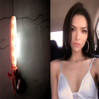 

Yidoblo DS-06 Warm & Cold LED Selfie Ring Light Wide Angle Macro Lens Youtube Makeup Live Stream Fill Light Ring Lamp for iPhone