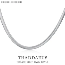 6 мм цепочка в виде змеи, этнические Ts Glam модные ювелирные изделия в стиле Томаса Soul 925 пробы Серебряный Bijoux подарок для мужчин и женщин