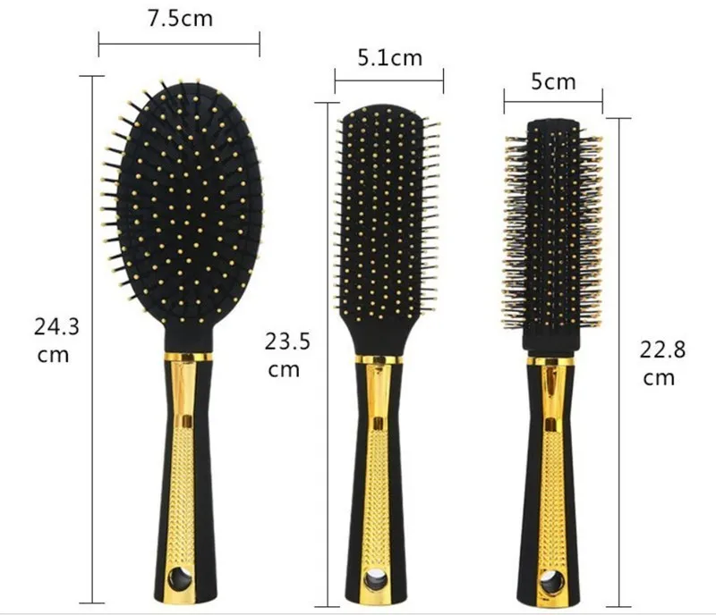 Professional Hair Comb Round Rolling Comb Spareribs Combs Gasbag Hairbrush Air Bag Anti Static Comb Massage 2