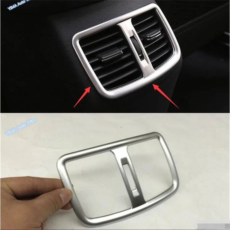 Lapetus Car Styling Rear Seat Air Conditioning Outlet Vent Cover Trim