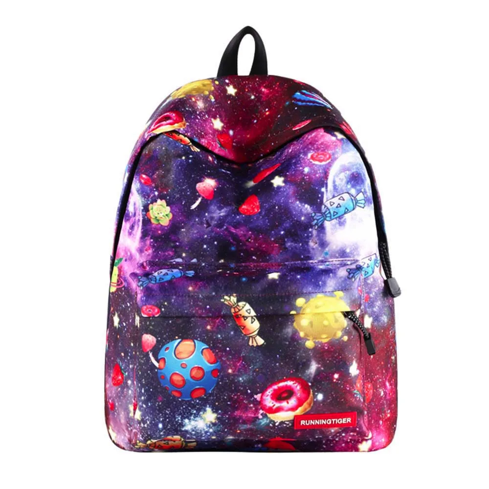 

Children Boys Girls Print Outdoor Backpack String Bookbag School Bag Travleing Backpack Solid Bag