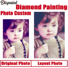 Необычная фотография на заказ Алмазная вышивка крестиком полная квадратная/круглая Стразы DIY Алмазная 3D Алмазная вышивка подарок распродажа