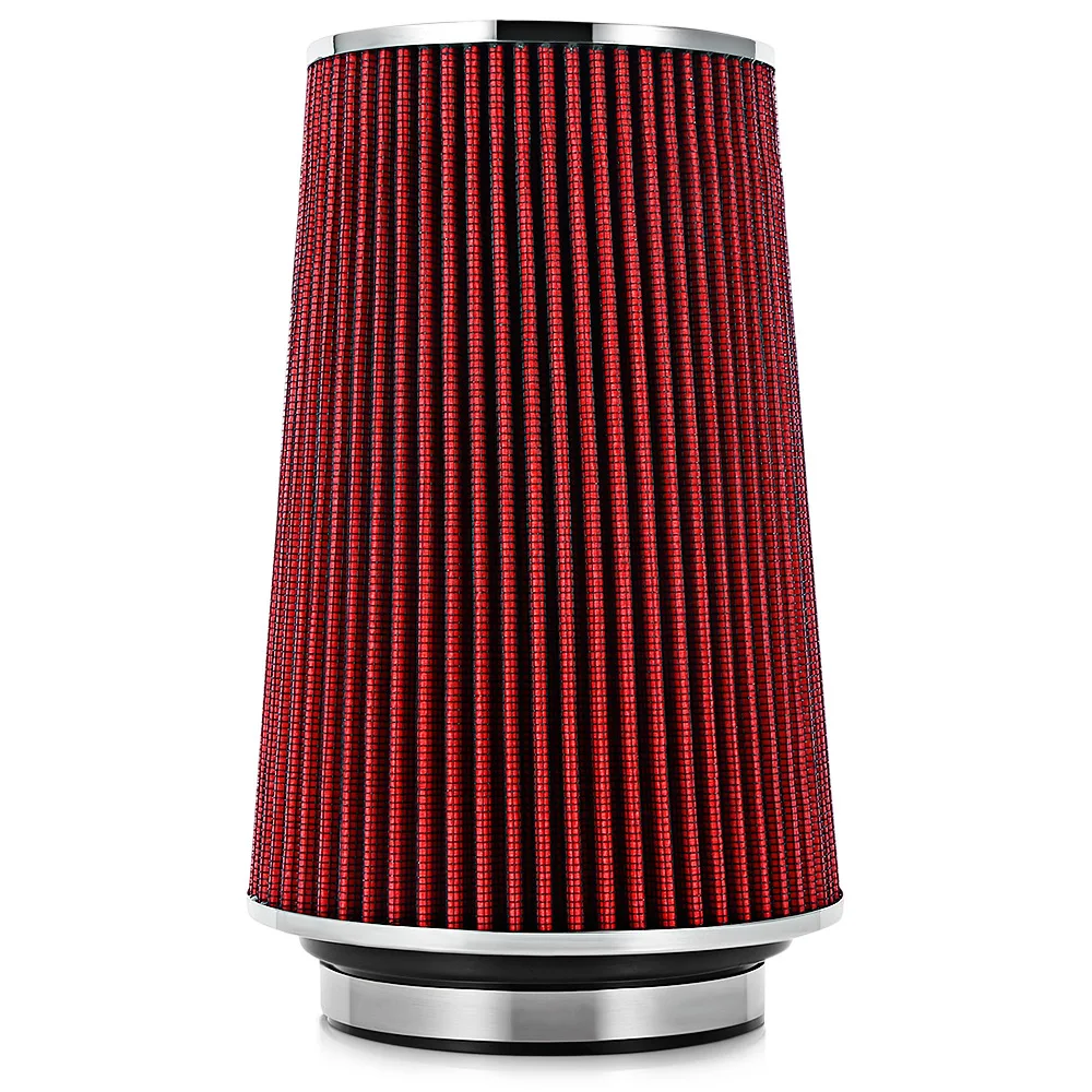

TIROL T21775 Air Filter Universal Auto Cold Air Intake Adjustable Neck High Flow Filter Easy Installation Conical Style