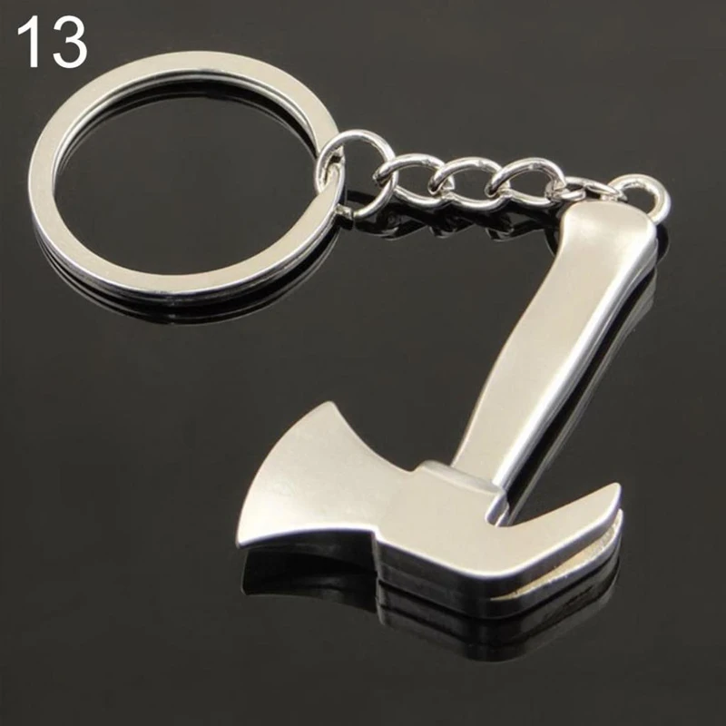 1 Pcs Keychain Multi Tools Key Chain Hex Wrench Vise Hammer Shovel Key Chain Pendant Men Present Party Gift For Boyfriend Father - Color: 13