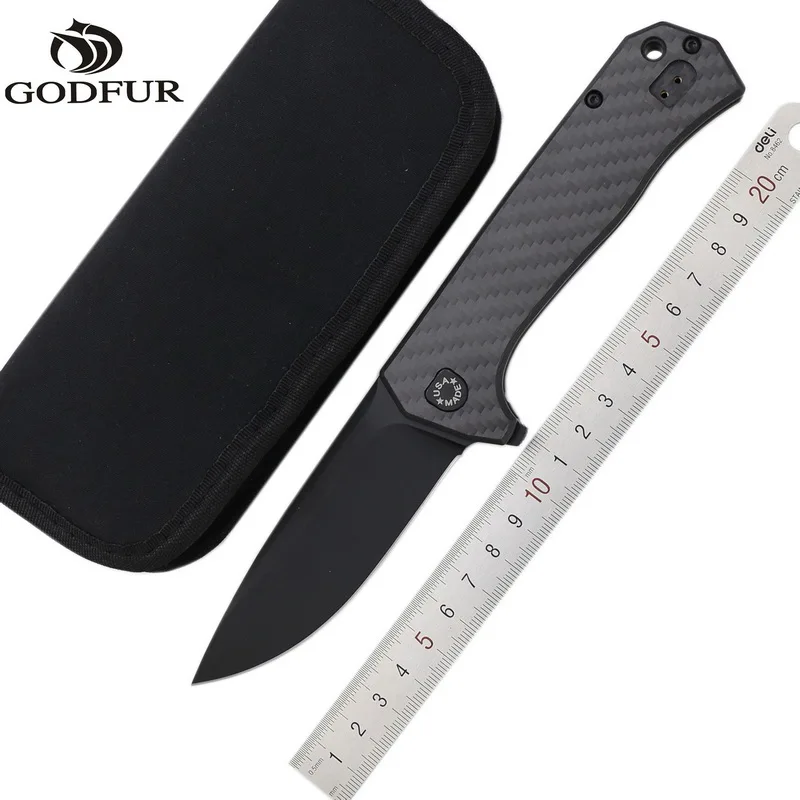 Складной нож GODFUR ZT тактический карманный клинок CTS204P с рукояткой из титанового
