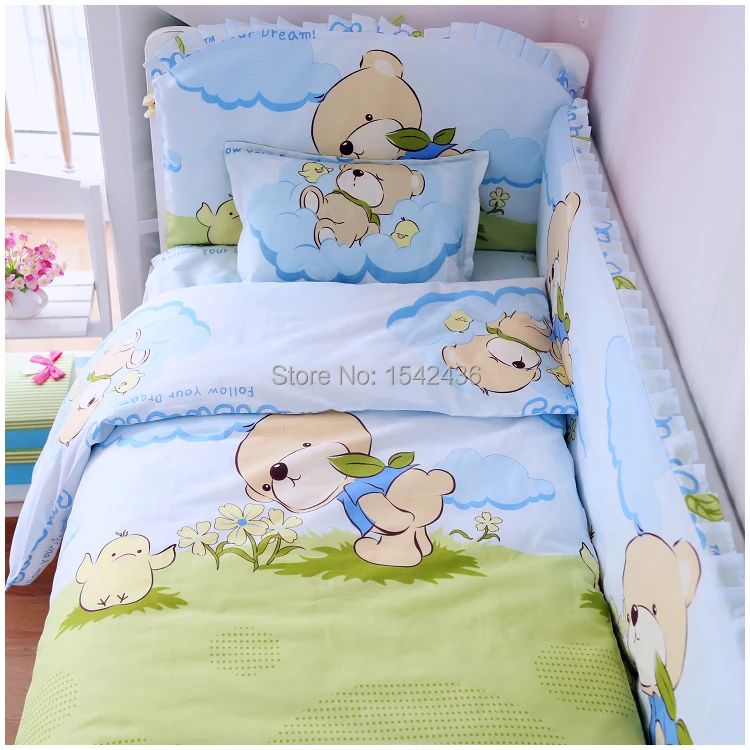 6 Pcs Baby Bedding Set Crib 100 Cotton Bedclothes 6 Pcs Baby Bedding Set Crib 100 Cotton Bedclothes Include 4pcs Pers 1 Sheets In Sets From Mother Kids On Aliexpress