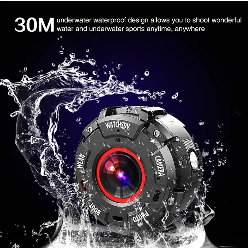 

Wearable Action Camera FULL 1080HD 30FPS 16MP Sports Camera APP with Built-in WIFI 170 Degree Wide Angle Lens Sport Cam Black