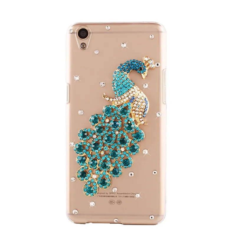3D-Elegante-Pauw-Bling-Crystal-Case-Cover-Voor-Sony-Xperia-XA1-Dual-G3112-G3116-G3121-G3123