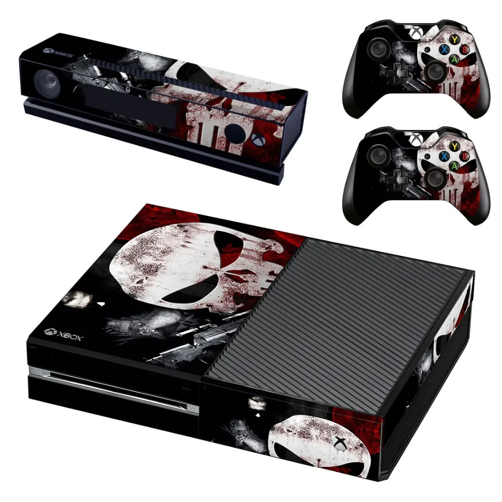 Наклейка на кожу Каратель для консоли microsoft Xbox One и 2 контроллера для Xbox One Skins sticker s Vinyl