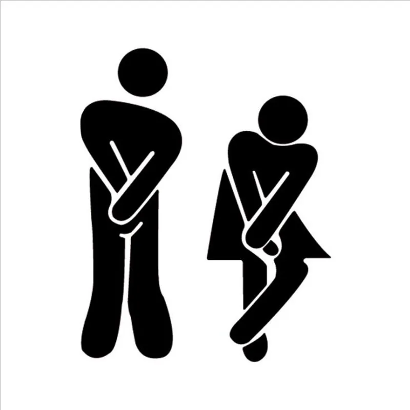 3D Acrylic Stereo Mirror Wall Toilet Bathroom Men and Women Logo Decoration door Sticker DIY Creative Public WC Boy Girl Logo (6)