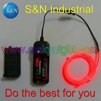 

(premium qulity )Red el wire panel 1 meter+inverter with indicator free shipping (factory sales,any requires can be enquired)