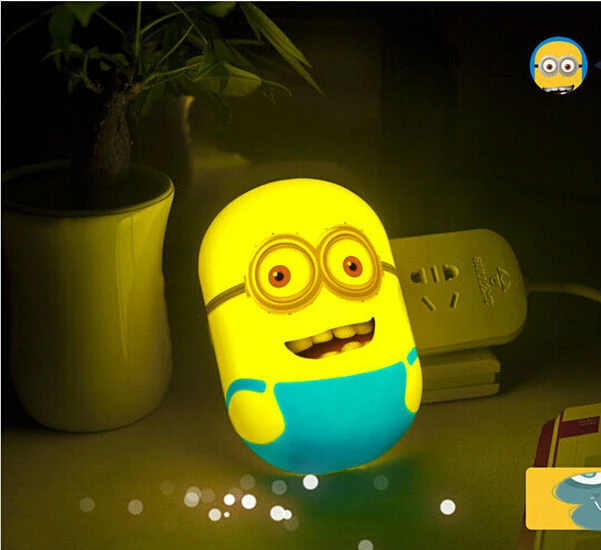 Cute Cartoon Light up toys LED night lights eyes lamp bedroom decoration sensor light baby children