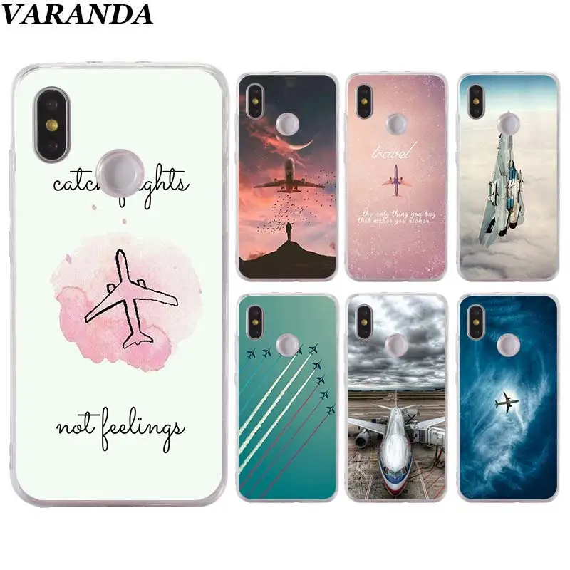 

Airplane Cockpit fly Silicone case for Xiaomi Mi 9 8 A2 Lite Play Mix3 Redmi 6 6A Note 6Pro 7 Pro TPU Soft Phone case