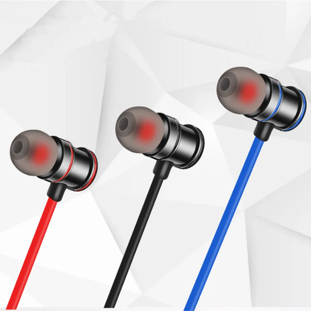 Wireless waterproof sport headphone headset Bluetooth earphone earbuds magnetic handsfree earpiece with microphone for phone (5)